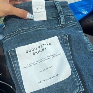 GOOD AMERICAN GOOD PETITE SKINNY BLUE868 Size 12